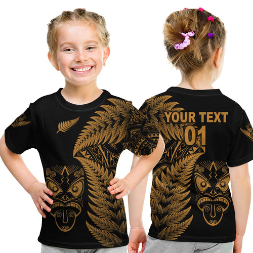 custom-personalised-new-zealand-haka-rugby-maori-t-shirt-kid-silver-fern-vibes-gold
