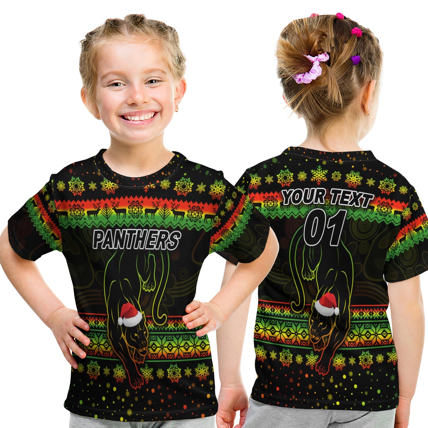 custom-personalised-penrith-panthers-t-shirt-kid-christmas-simple-style