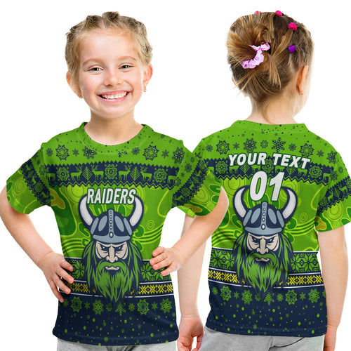 custom-personalised-canberra-raiders-t-shirt-kid-christmas-simple-style-navy-green
