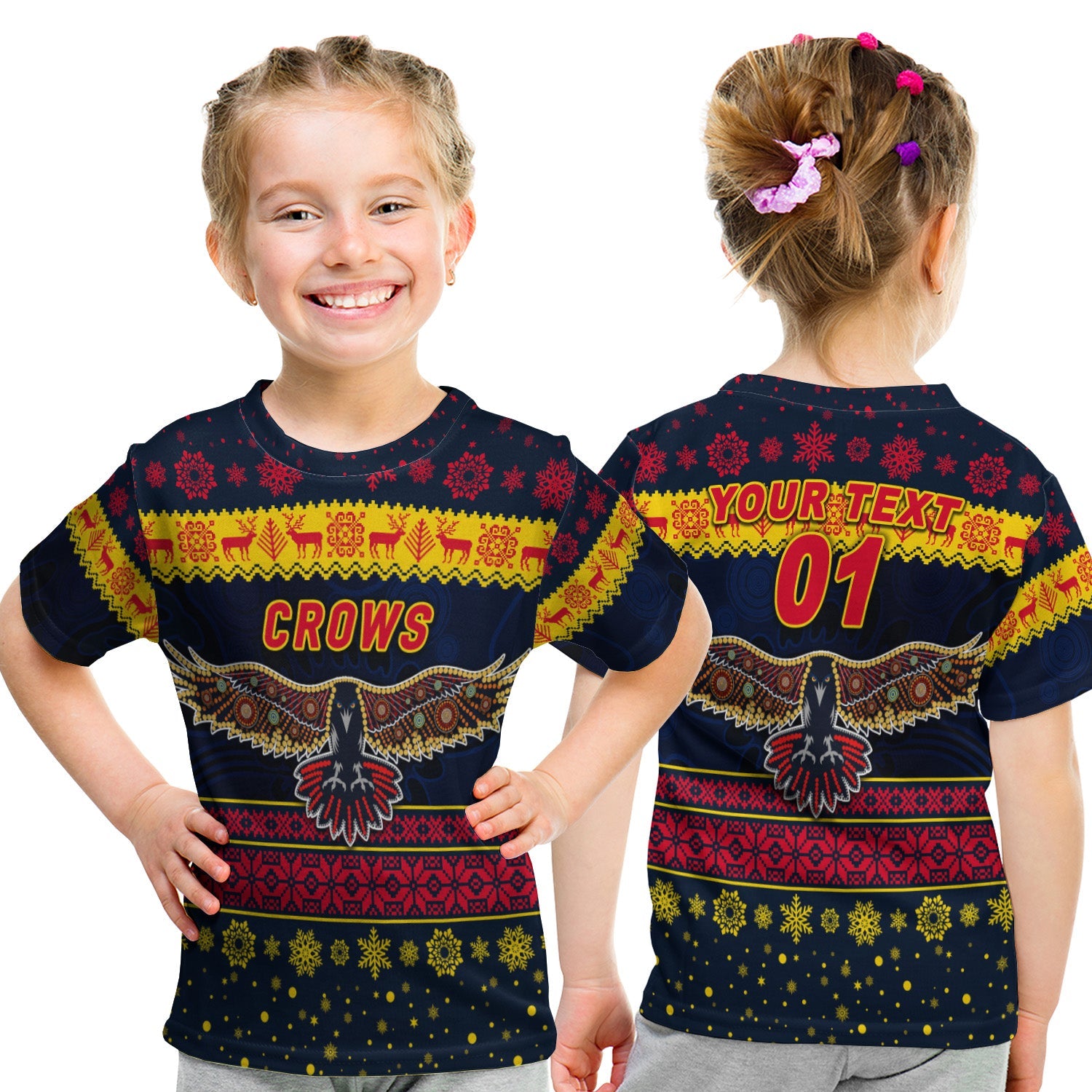 custom-personalised-adelaide-crows-t-shirt-kid-christmas-simple-style