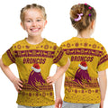 brisbane-broncos-t-shirt-kid-christmas-simple-style-gold