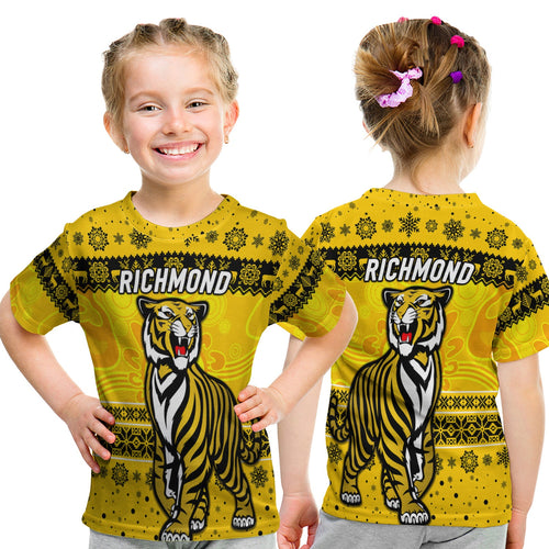 richmond-tigers-t-shirt-kid-christmas-simple-style-yellow
