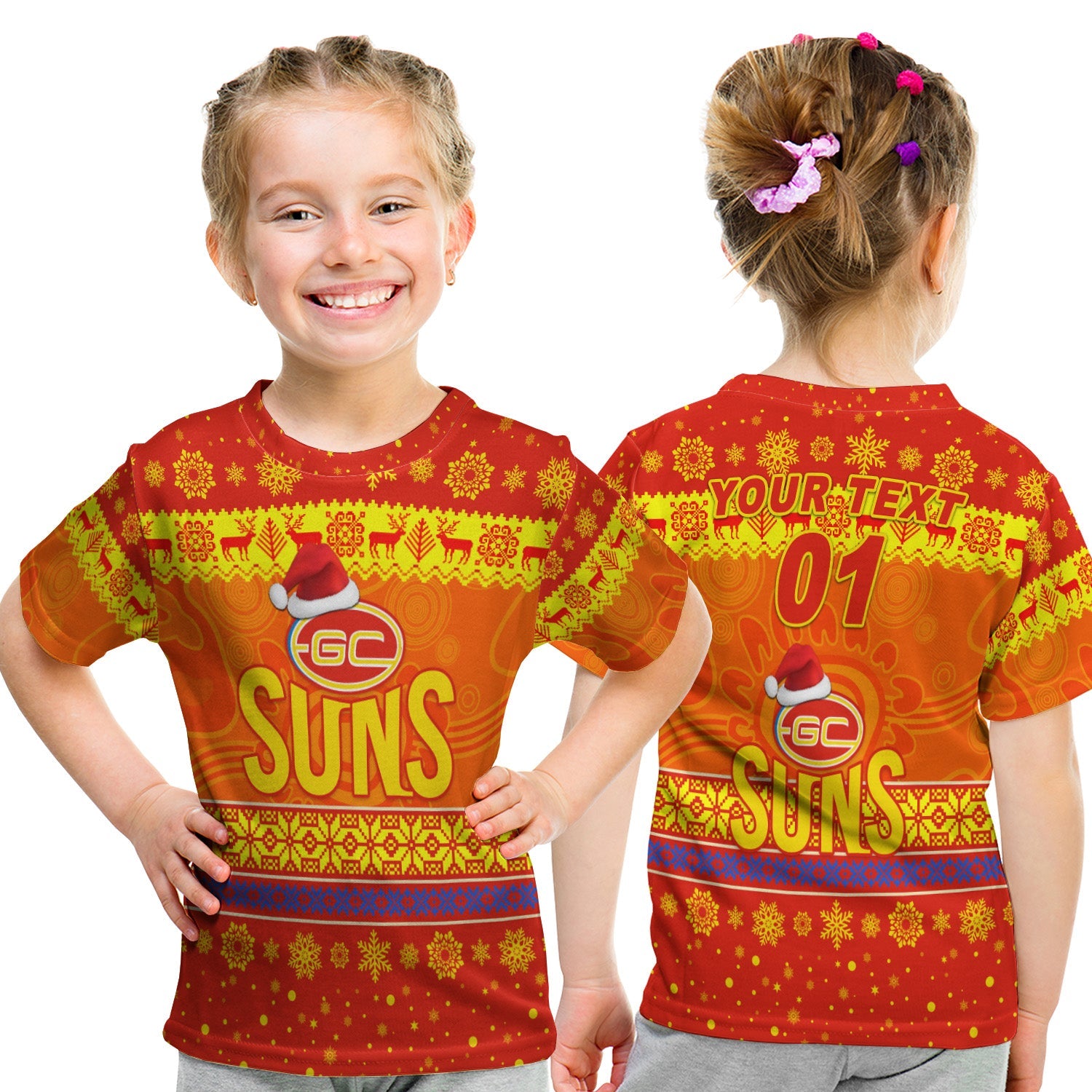 custom-personalised-gold-coast-suns-t-shirt-kid-christmas-simple-style