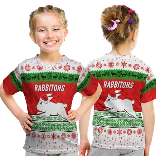 south-sydney-rabbitohs-t-shirt-kid-christmas-simple-style-white