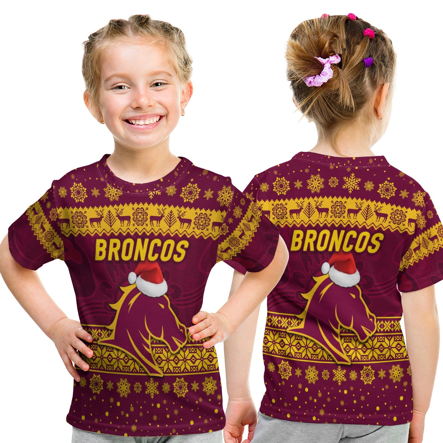 brisbane-broncos-t-shirt-kid-christmas-simple-style