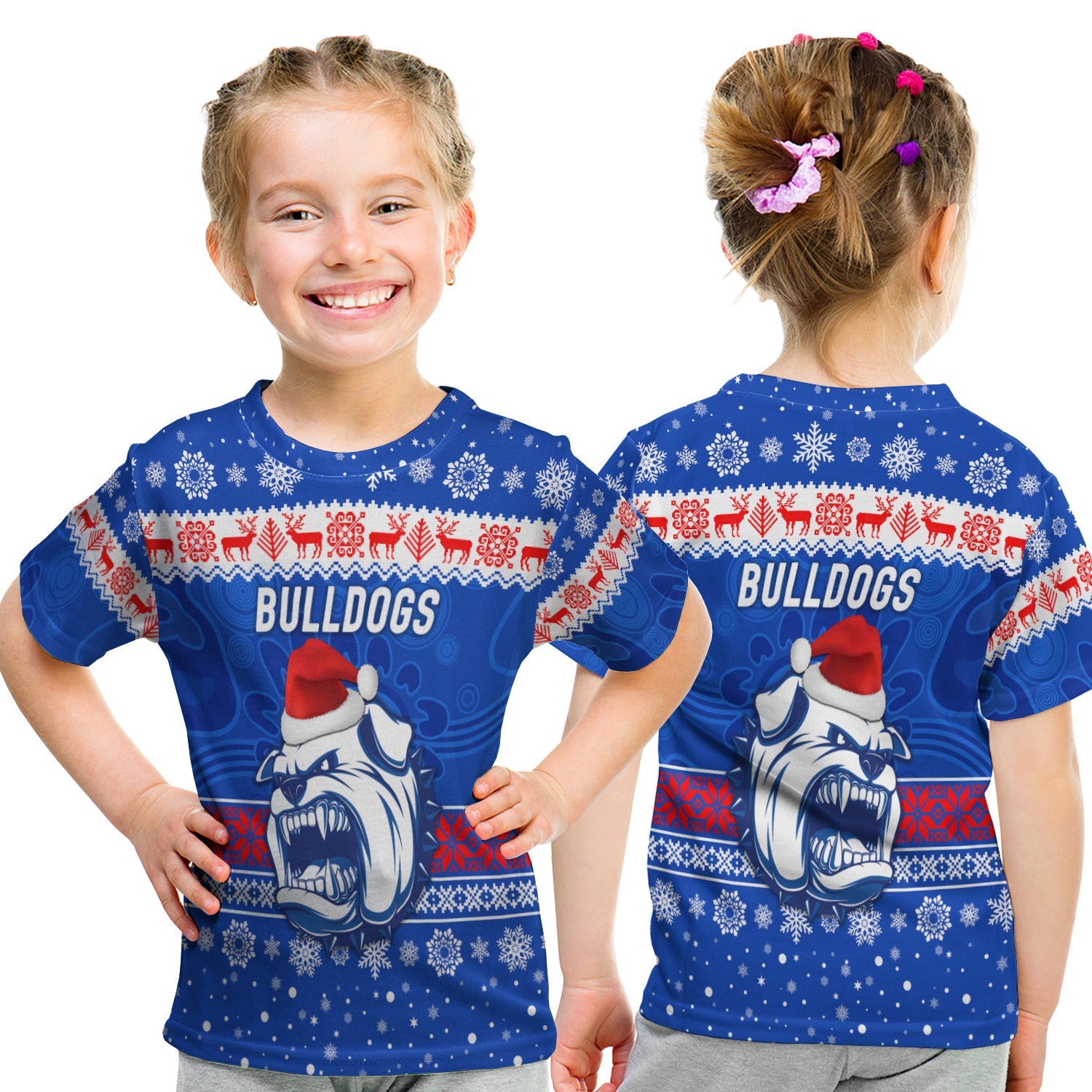 western-bulldogs-t-shirt-kid-christmas-simple-style