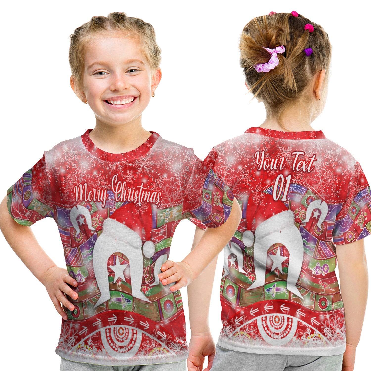 custom-personalised-australia-torres-trait-islands-christmas-t-shirt-kid-original-style-red