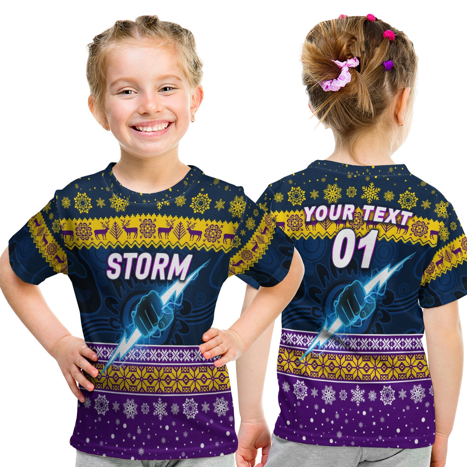 custom-personalised-melbourne-storm-t-shirt-kid-christmas-simple-style-navy
