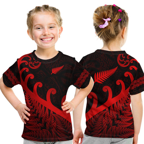 new-zealand-rugby-maori-t-shirt-kid-silver-fern-koru-vibes-red