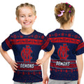 melbourne-demons-t-shirt-kid-christmas-simple-style