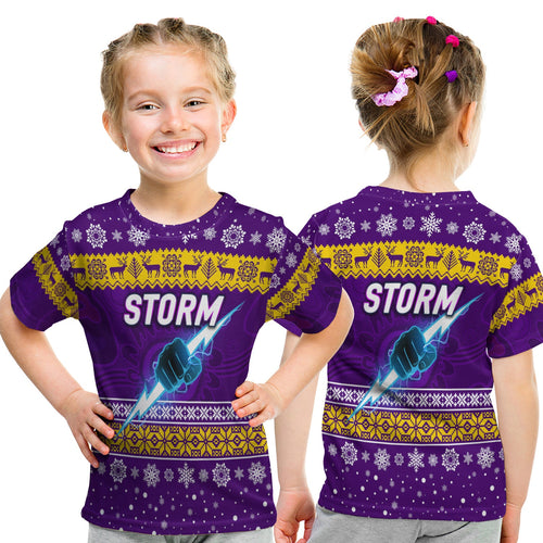melbourne-storm-t-shirt-kid-christmas-simple-style-purple