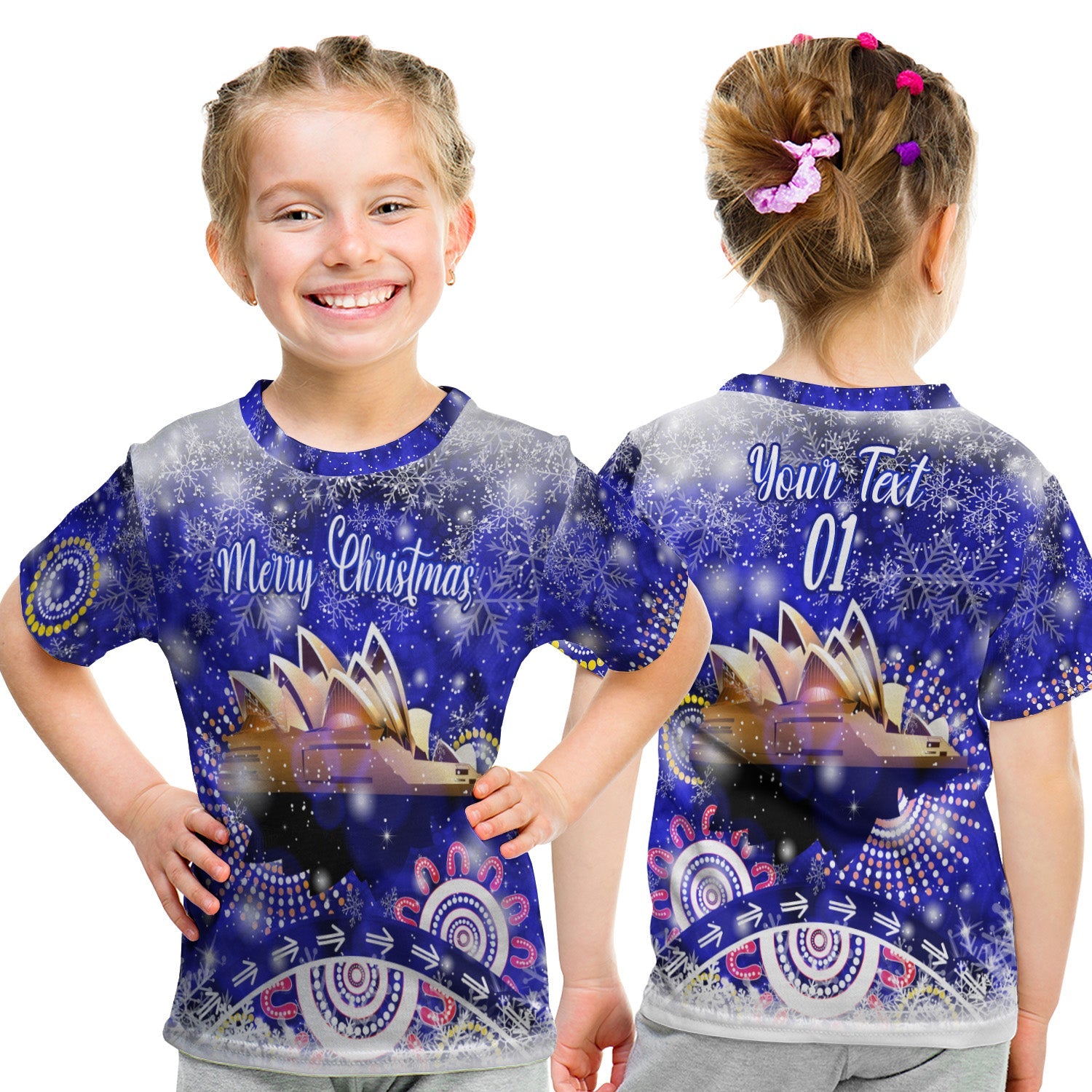 custom-personalised-australian-sydney-opera-house-christmas-t-shirt-kid-original-style-blue