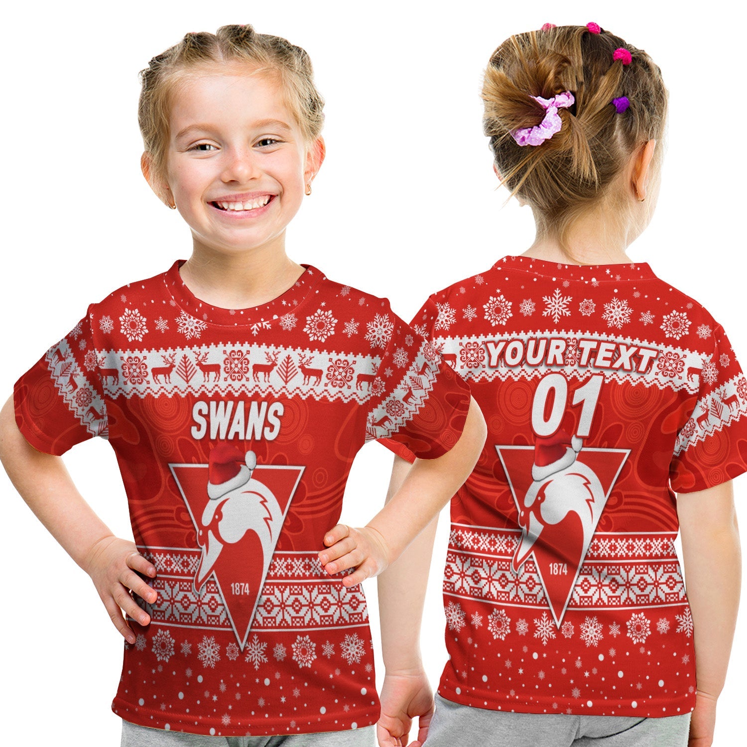 custom-personalised-sydney-swans-t-shirt-kid-christmas-simple-style-1