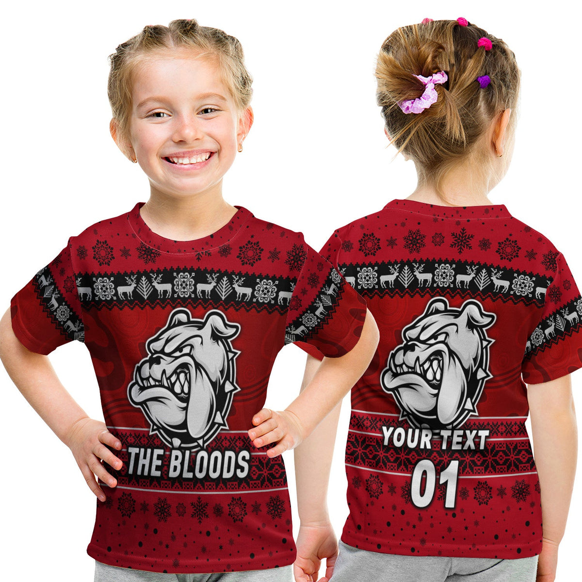 custom-personalised-west-football-club-alice-springs-t-shirt-kid-christmas-the-bloods-simple-style-red