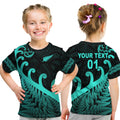 custom-personalised-new-zealand-rugby-maori-t-shirt-kid-silver-fern-koru-vibes-turquoise