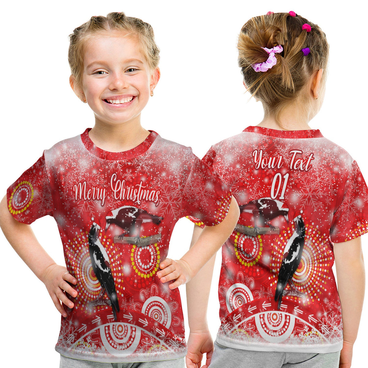 custom-personalised-australian-magpies-christmas-t-shirt-kid-original-style-red