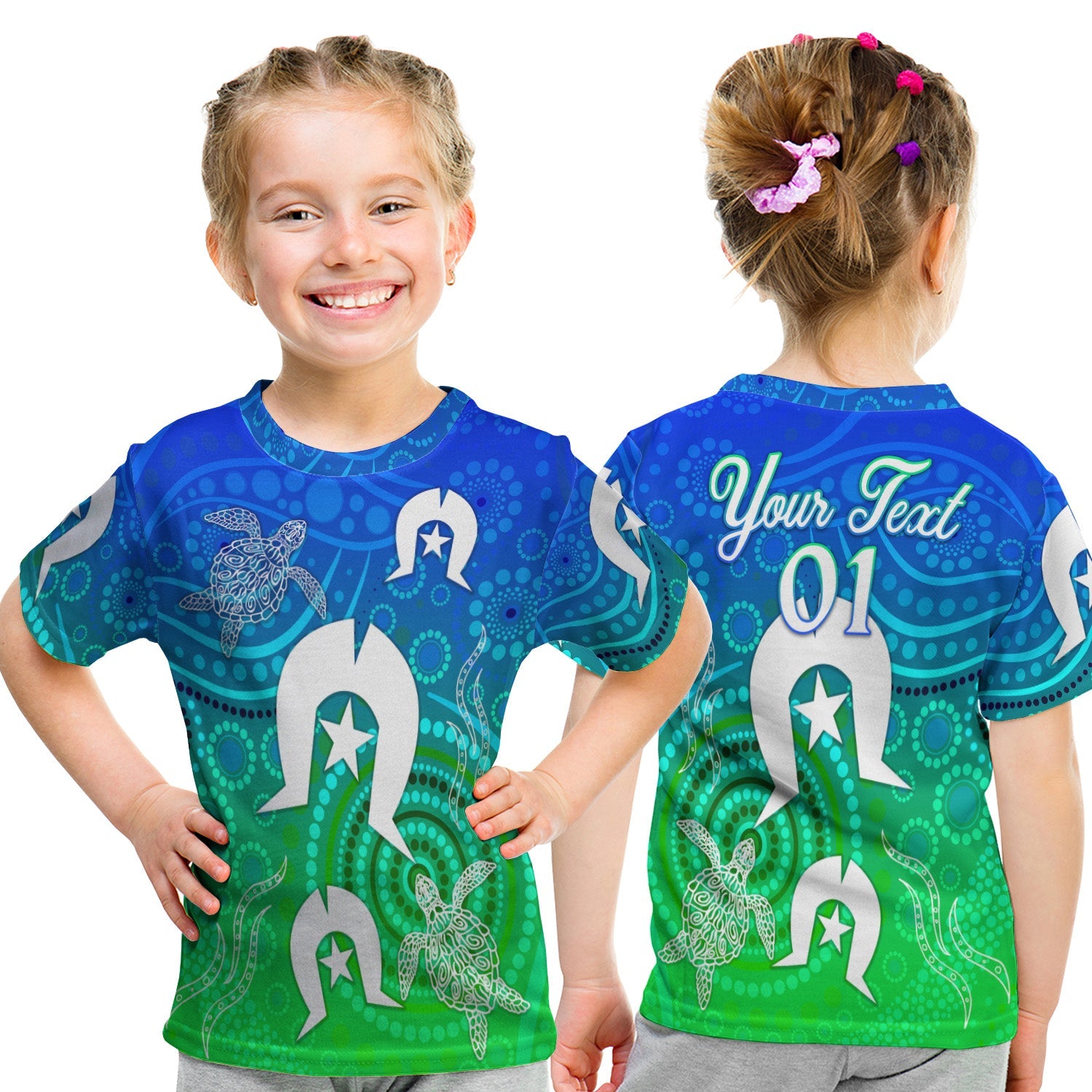 custom-personalised-aboriginal-torres-strait-islands-t-shirt-kid-simple-style