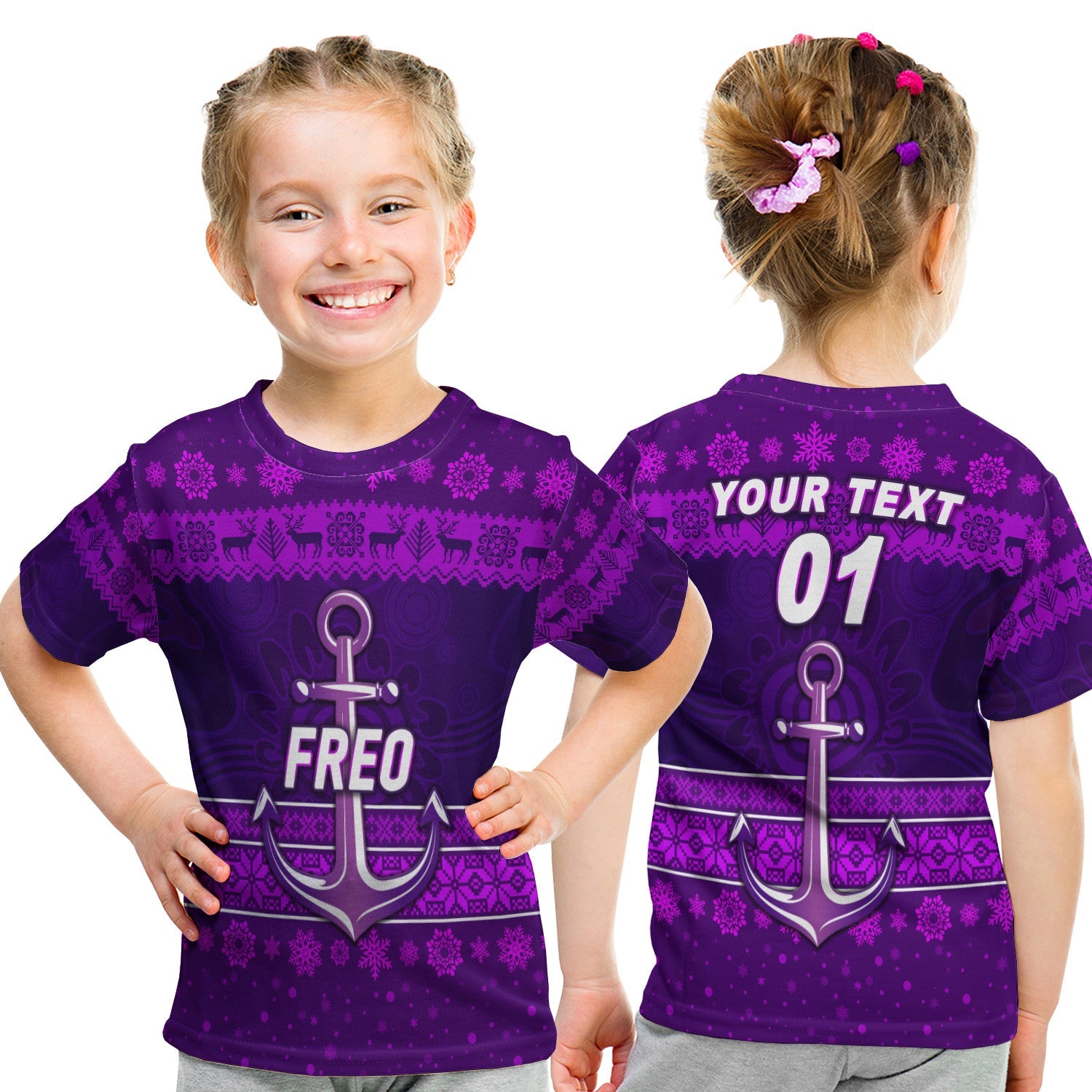 custom-personalised-fremantle-dockers-t-shirt-kid-freo-christmas-simple-style-purple