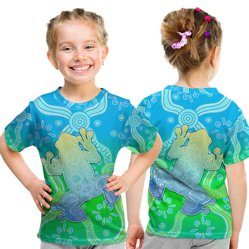 aboriginal-frog-t-shirt-kid-indigenous-simple-vibes
