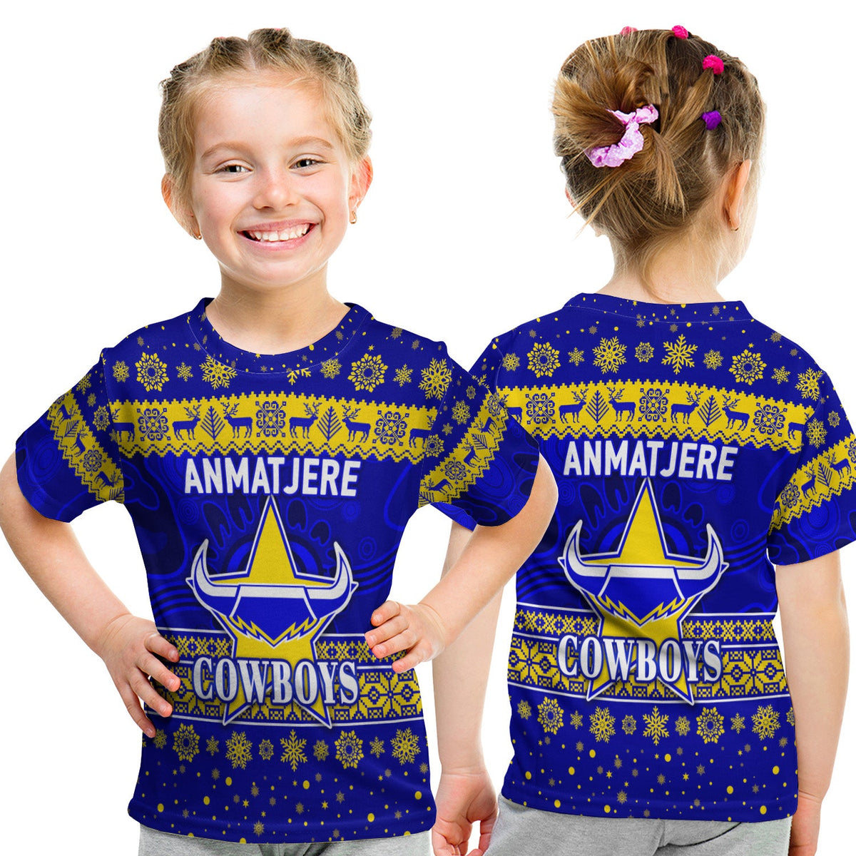 anmatjere-cowboys-football-club-t-shirt-kid-christmas-simple-style