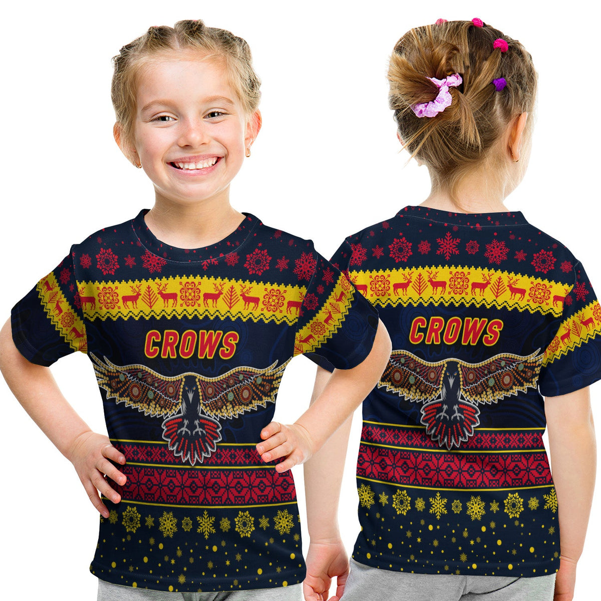 adelaide-crows-t-shirt-kid-christmas-simple-style