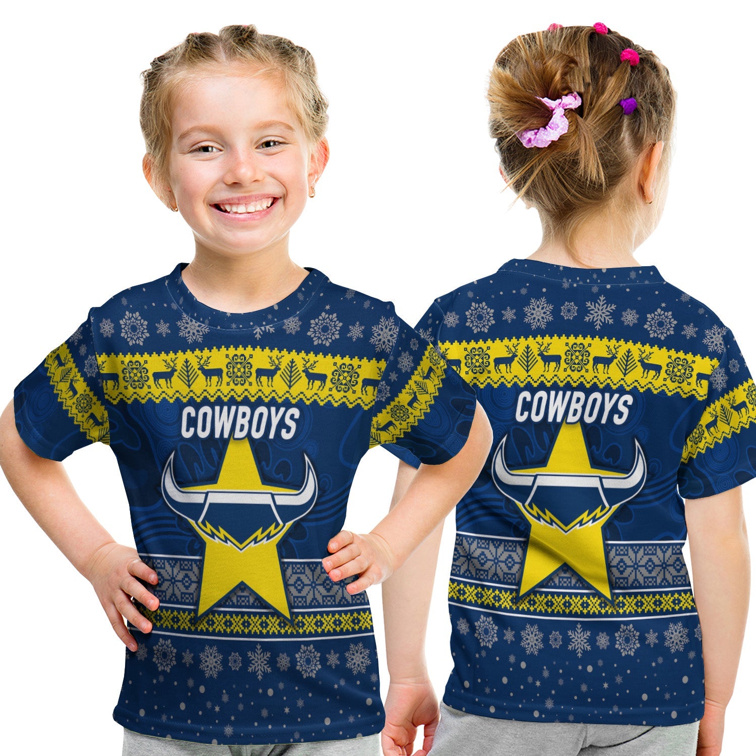 north-queensland-cowboys-t-shirt-kid-christmas-simple-style