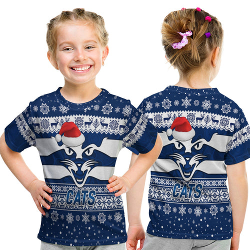 geelong-cats-t-shirt-kid-christmas-simple-style