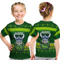 canberra-raiders-t-shirt-kid-christmas-simple-style-dark-green