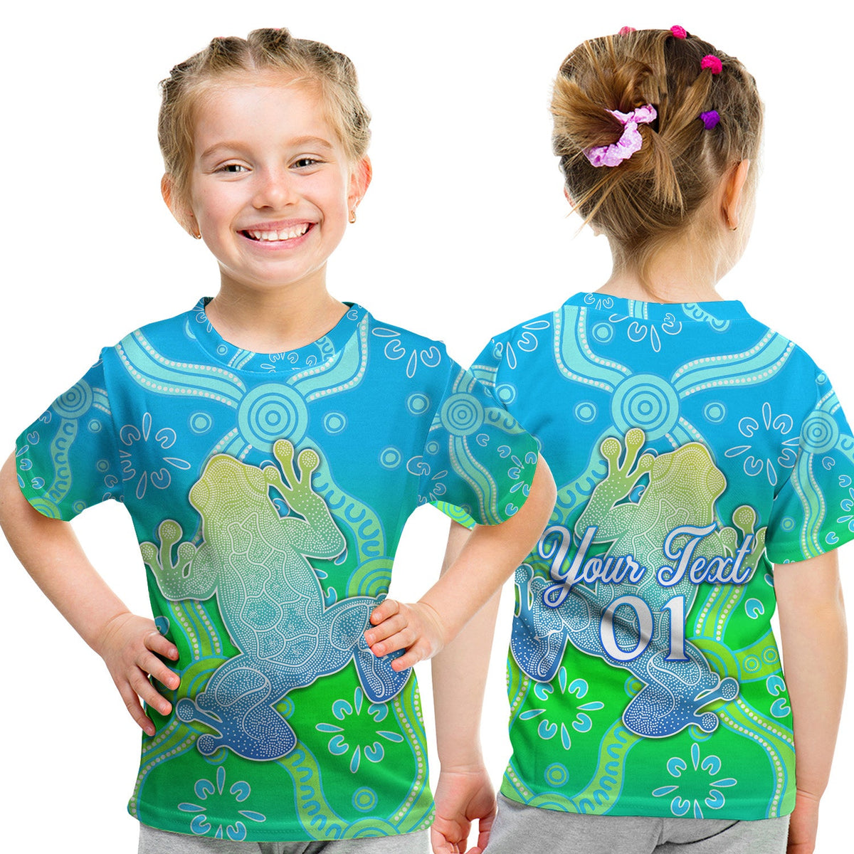 custom-personalised-aboriginal-frog-t-shirt-kid-indigenous-simple-vibes
