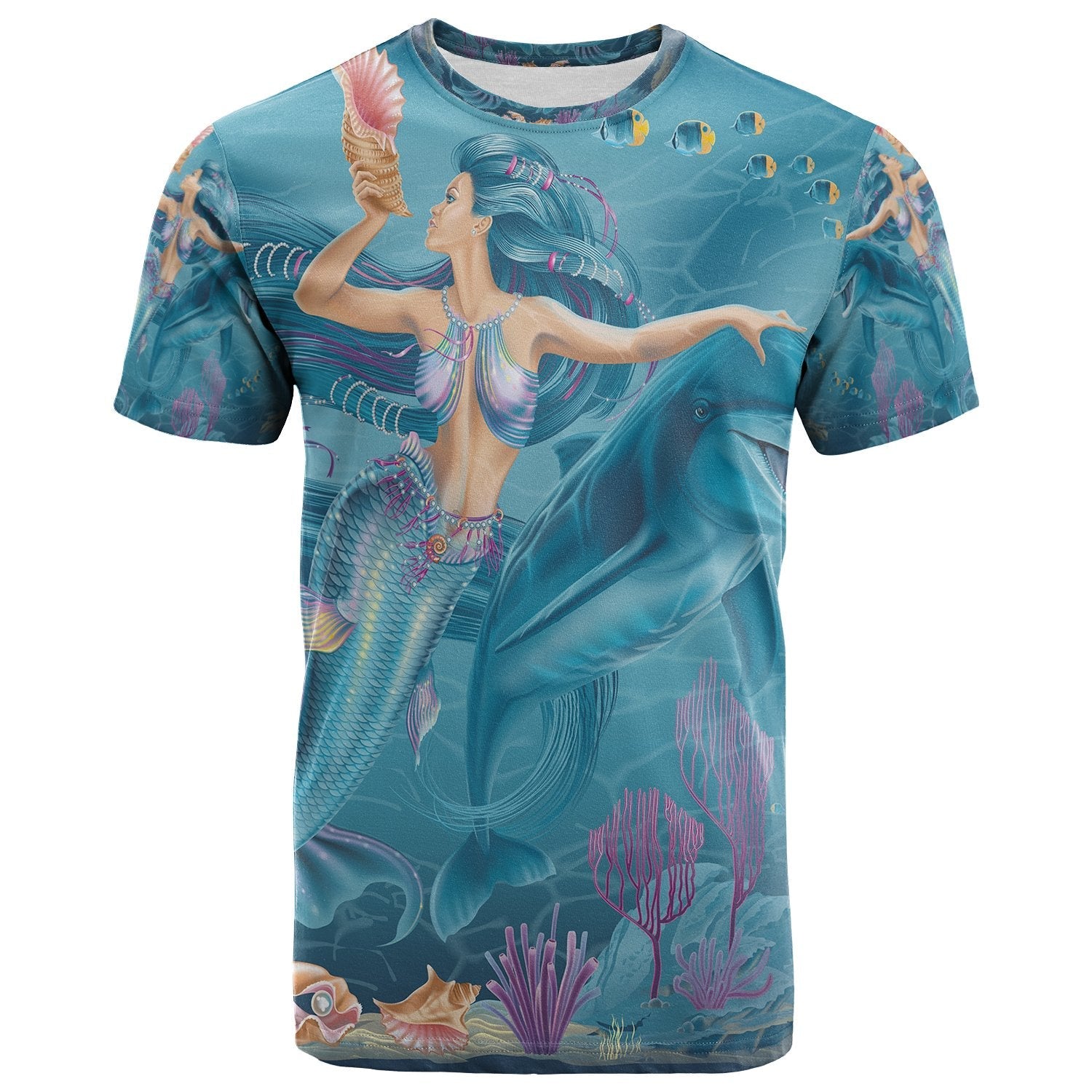 tshirt-australia-beautiful-mermaid-with-dolphin