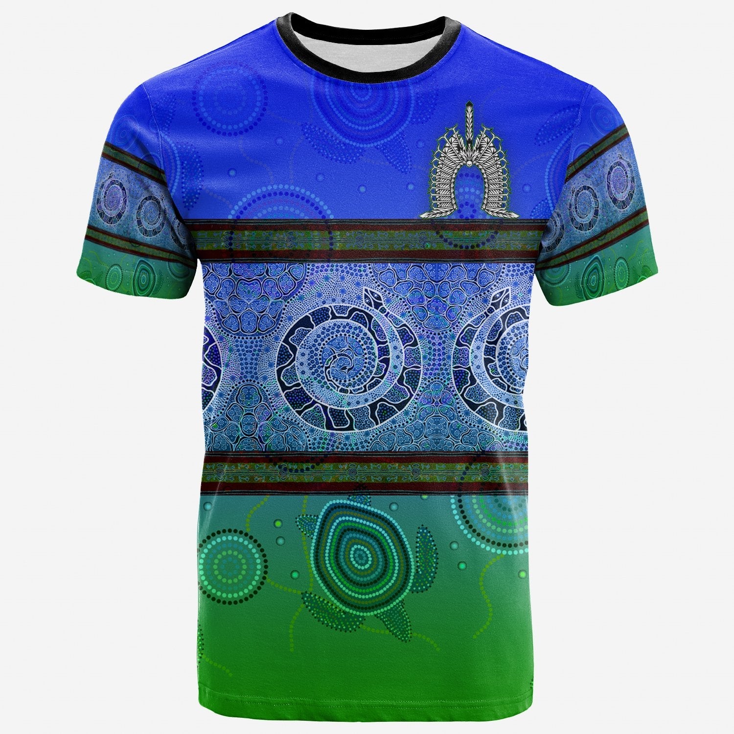 tshirt-turtle-with-dhari-mask-snake-patterns