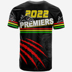 Panthers Rugby T Shirt Premiers 2022 Black Vibe LT6