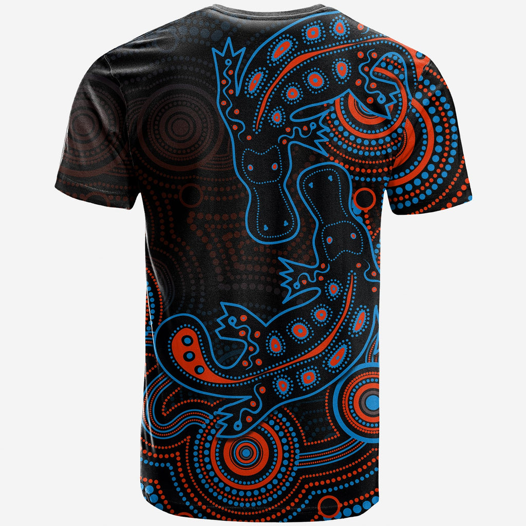 custom-personalisedaboriginal-platypus-t-shirt-dot-patterns-style-no-4