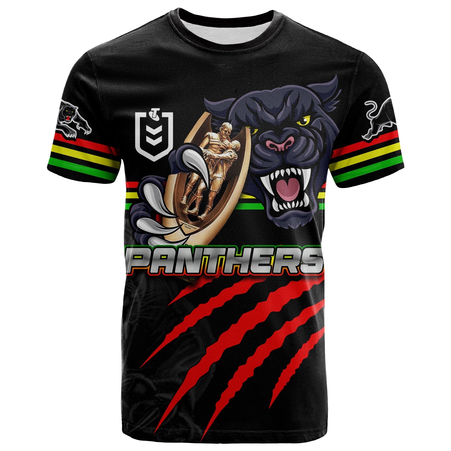 Panthers Rugby T Shirt Premiers 2022 Black Vibe