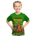 (Custom Personalised) Kangaroo Boxing T Shirt KID Aboriginal