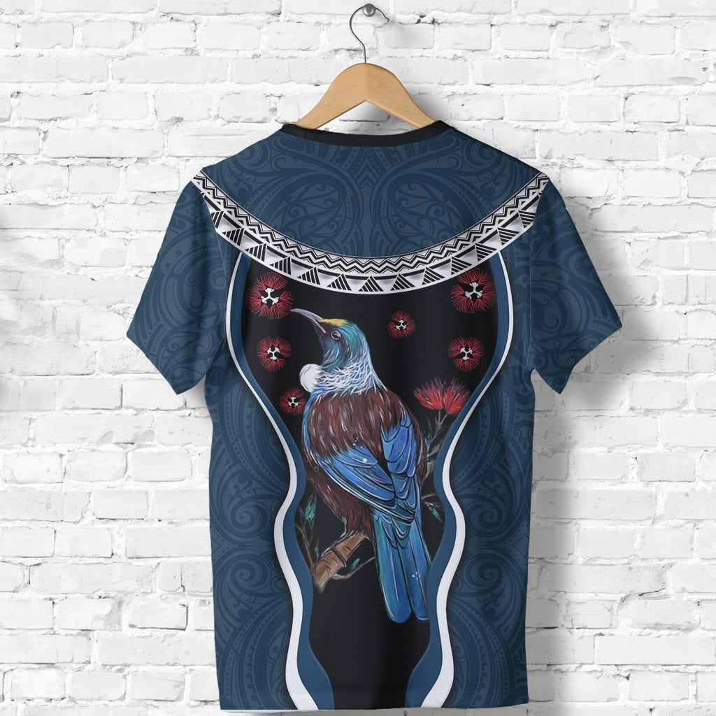 new-zealand-tui-bird-t-shirt-pohutukawa-navy