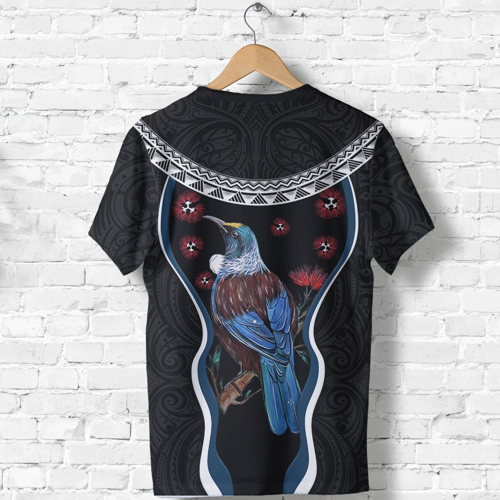 new-zealand-tui-bird-t-shirt-pohutukawa-black