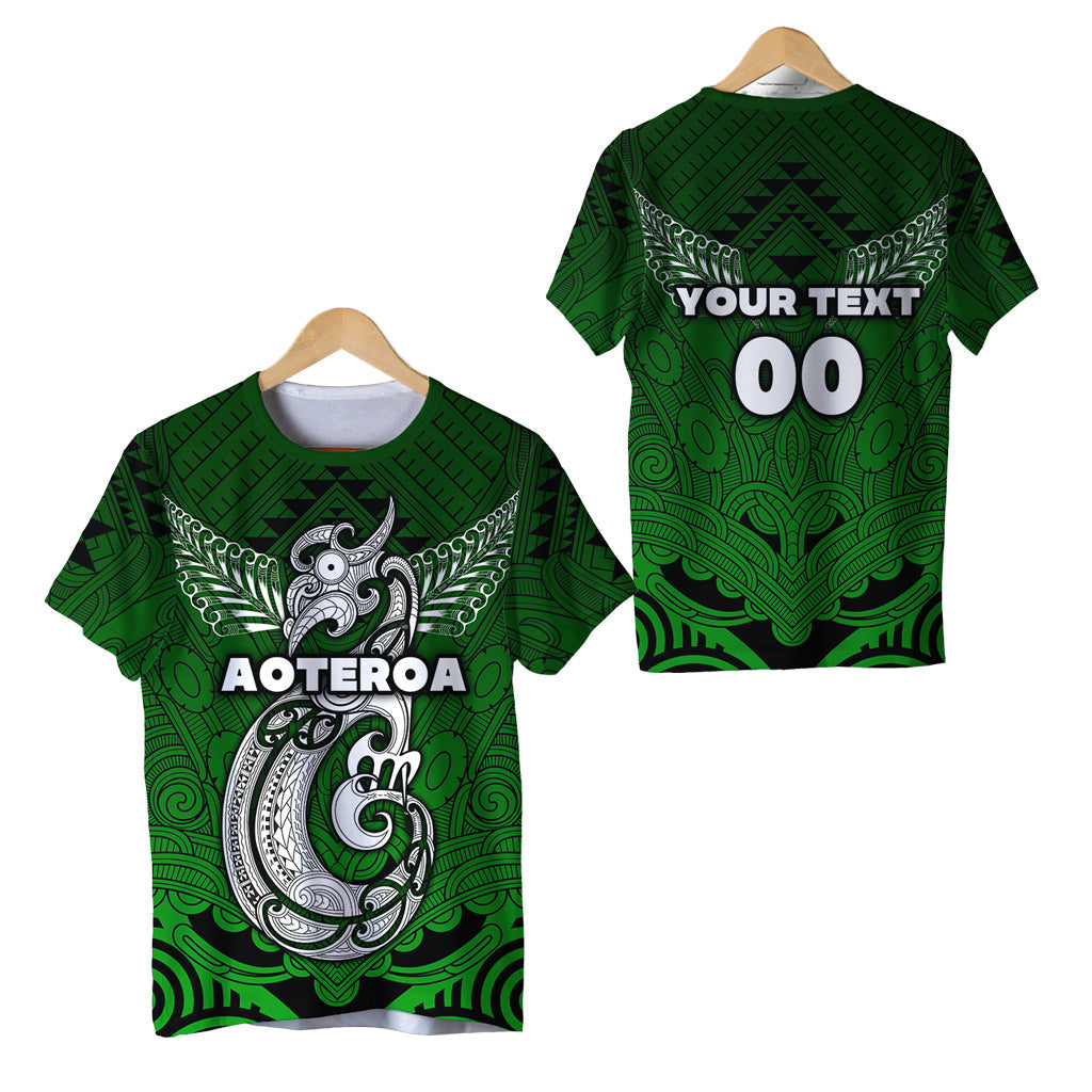 custom-personalised-maori-aotearoa-manania-t-shirt-simple-sport-style-green