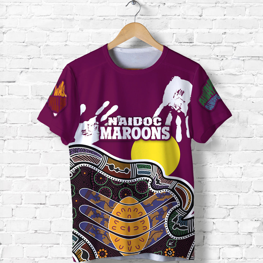 custom-personalised-queensland-naidoc-week-t-shirt-maroons-aboriginal-style