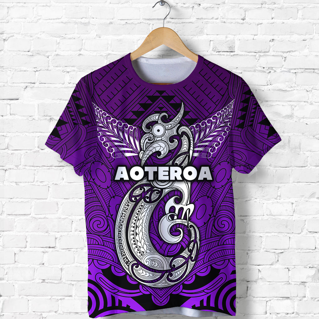 custom-personalised-maori-aotearoa-manania-t-shirt-simple-sport-style-purple