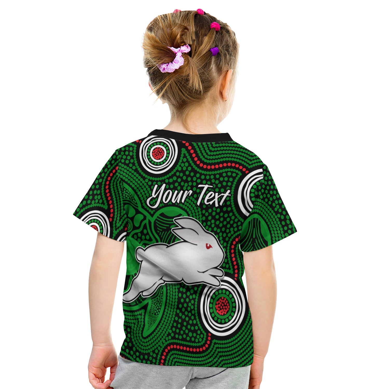 custom-personalised-rabbitohs-indigenous-t-shirt-kid-simple-green