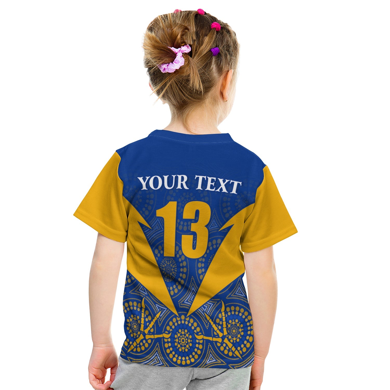 custom-personalised-eagles-indigenous-t-shirt-kid-west-coast-2021-version-gold-custom-text-and-number