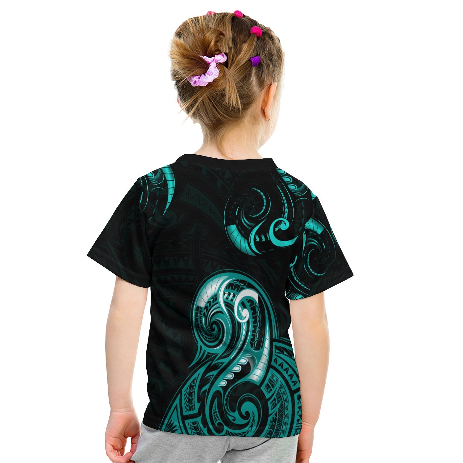 aotearoa-fern-t-shirt-kid-maori-pattern-version-turquoise