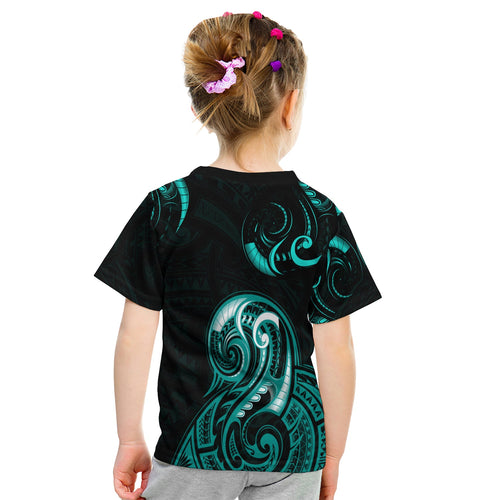 aotearoa-fern-t-shirt-kid-maori-pattern-version-turquoise