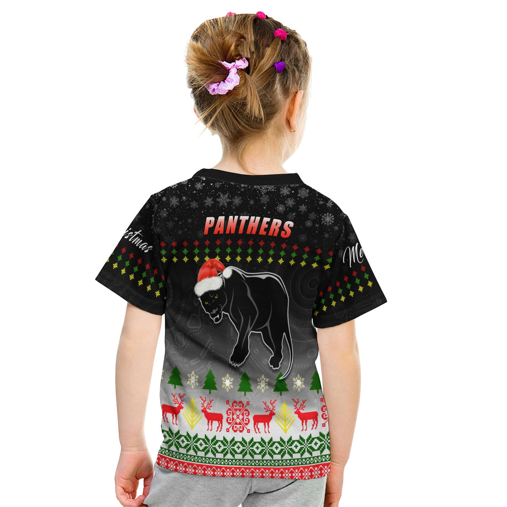 penrith-panthers-t-shirt-kid-merry-christmas-2021-indigenous