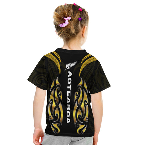 new-zealand-maori-t-shirt-kid-simple-love-gold