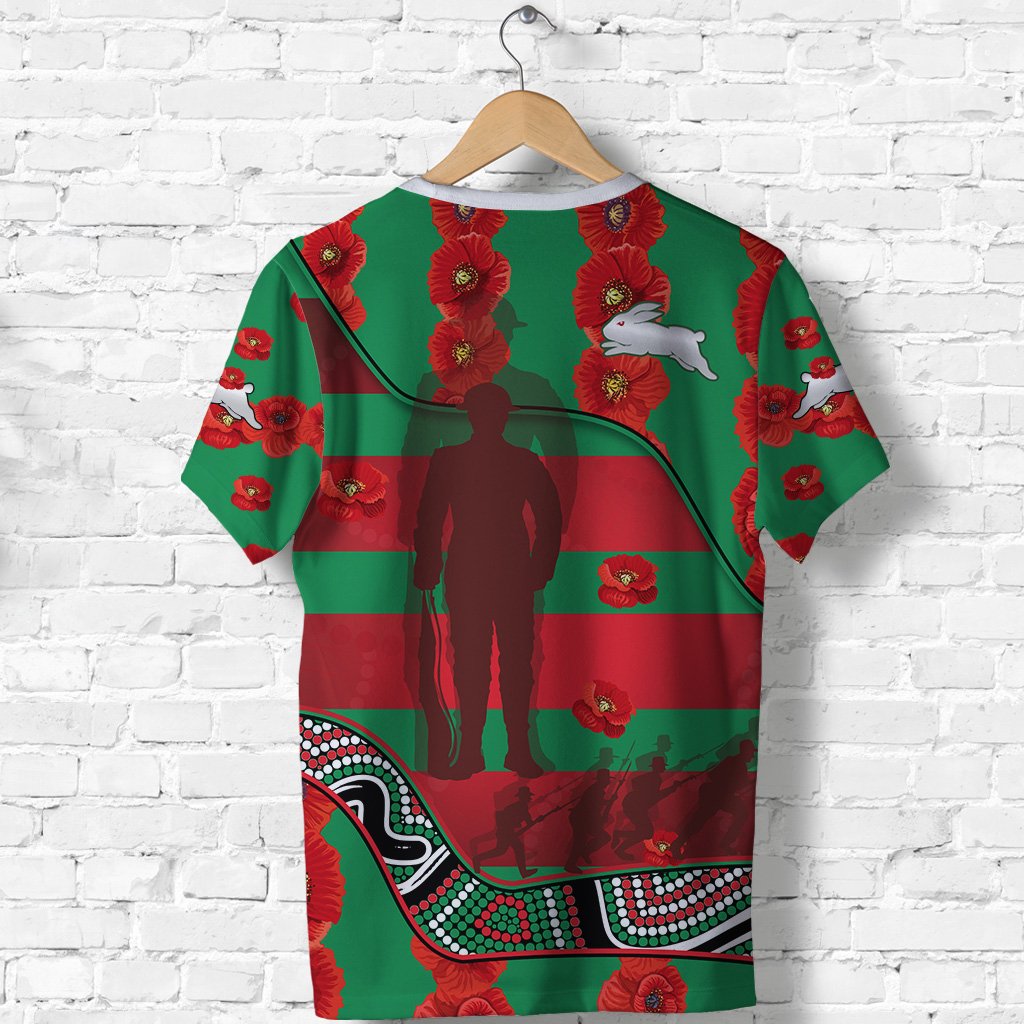 custom-personalised-rabbitohs-anzac-day-t-shirt-rugby-south-sydney-indigenous-military