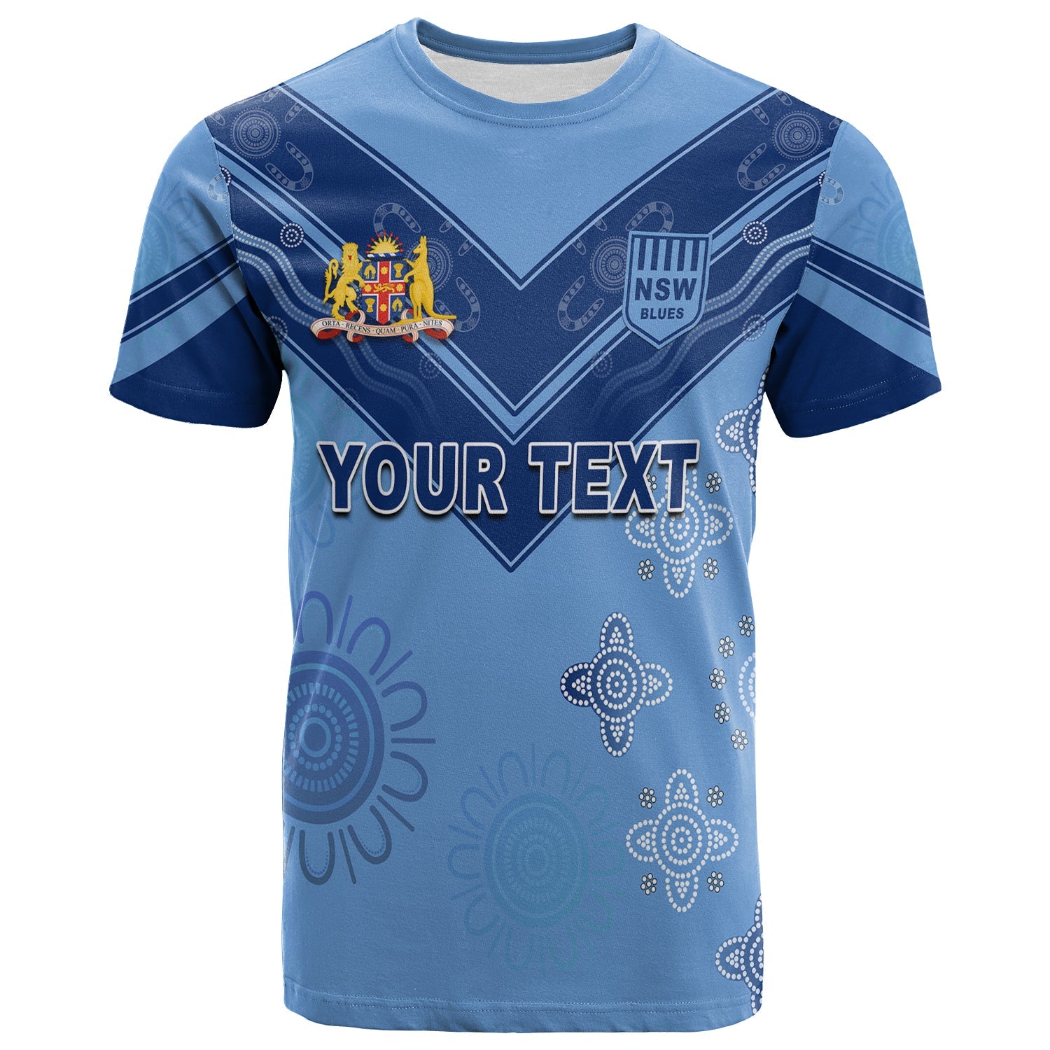 custom-personalised-nsw-blues-indigenous-t-shirt-new-south-wales
