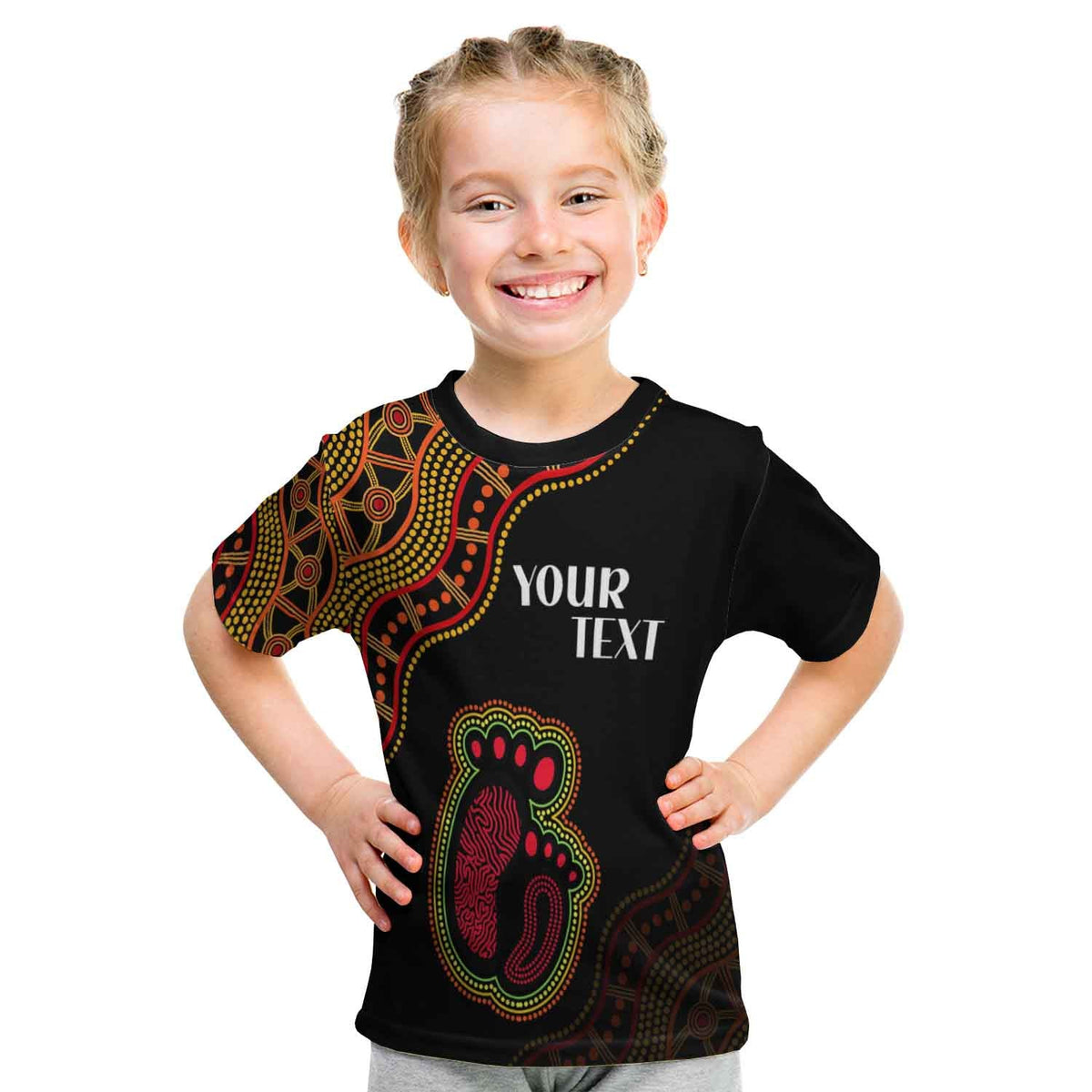 custom-personalised-australia-mother-day-aboriginal-t-shirt-kid-the-greatest-mom