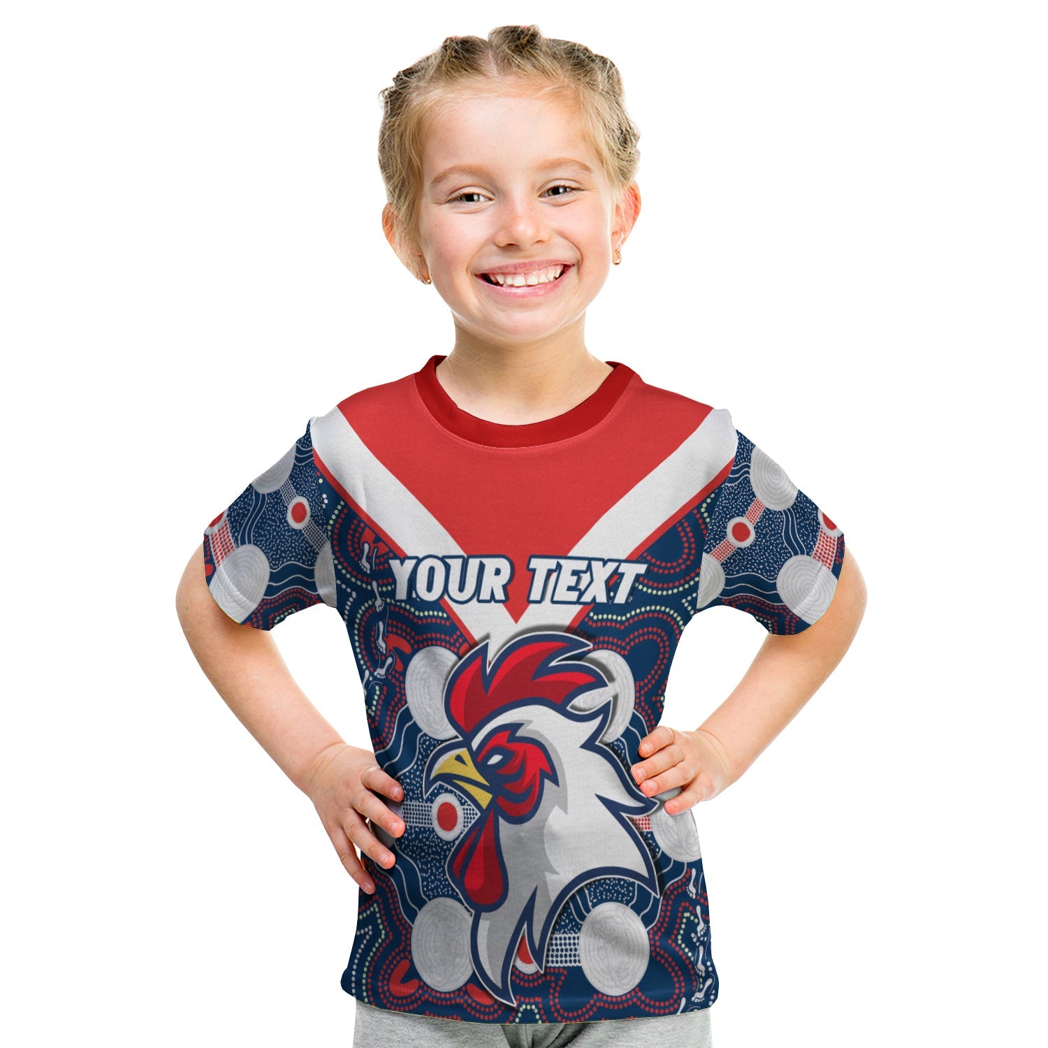 custom-personalised-roosters-t-shirt-kid-sydney-indigenous